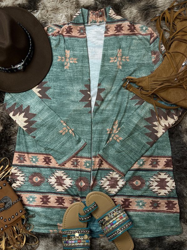 Women’s Casual Ethnic Aztec Cardigan