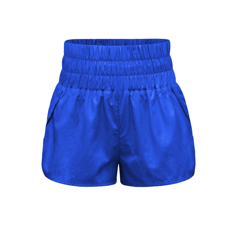 New elastic high waist shorts yoga quick dry sports shorts